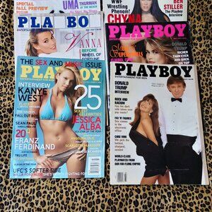 6 issues  Playboy magazine Donald J. Trump, Vanna White, Mariah Carey, and more
